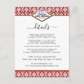 ザグリッターダマスクラスベガス結婚ズコレクション エンクロージャーカード (正面)