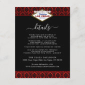 ザグリッターダマスクラスベガス結婚ズコレクション エンクロージャーカード (正面)