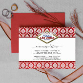 ザグリッターダマスクラスベガス結婚ズコレクション エンクロージャーカード