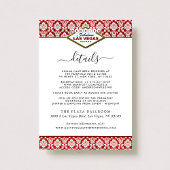 ザグリッターダマスクラスベガス結婚ズコレクション エンクロージャーカード