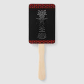 ザグリッターダマスクラスベガス結婚ズコレクション ハンドファン (裏面)