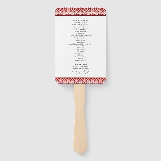 ザグリッターダマスクラスベガス結婚ズコレクション ハンドファン (裏面)