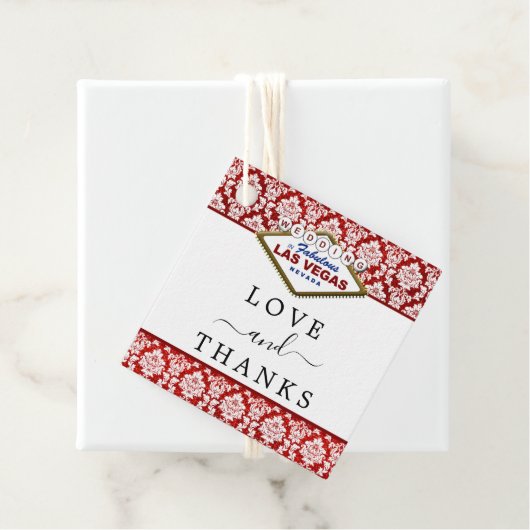 ザグリッターダマスクラスベガス結婚ズコレクション フェイバータグ (インサイチュ)