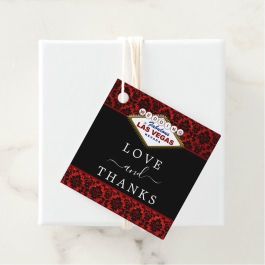 ザグリッターダマスクラスベガス結婚ズコレクション フェイバータグ (インサイチュ)