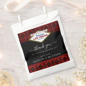 ザグリッターダマスクラスベガス結婚ズコレクション フェイバーバッグ (クリップ留めされた状態)