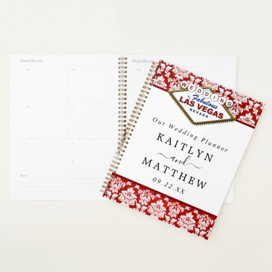 ザグリッターダマスクラスベガス結婚ズコレクション プランナー手帳 (ディスプレー)