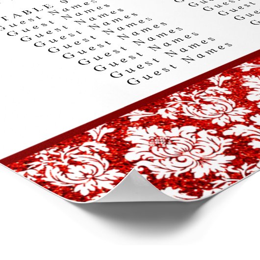 ザグリッターダマスクラスベガス結婚ズコレクション ポスター (角)