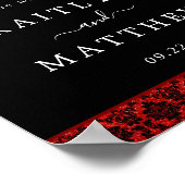 ザグリッターダマスクラスベガス結婚ズコレクション ポスター (角)