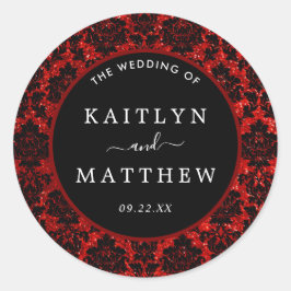 ザグリッターダマスクラスベガス結婚ズコレクション ラウンドシール