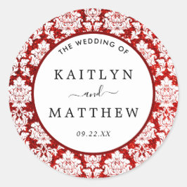 ザグリッターダマスクラスベガス結婚ズコレクション ラウンドシール