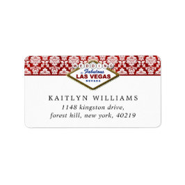 ザグリッターダマスクラスベガス結婚ズコレクション ラベル