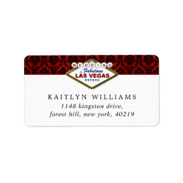 ザグリッターダマスクラスベガス結婚ズコレクション ラベル