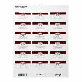 ザグリッターダマスクラスベガス結婚ズコレクション ラベル (フルシート)