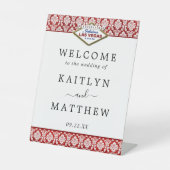 ザグリッターダマスクラスベガス結婚ズコレクション 台座サイン (正面)