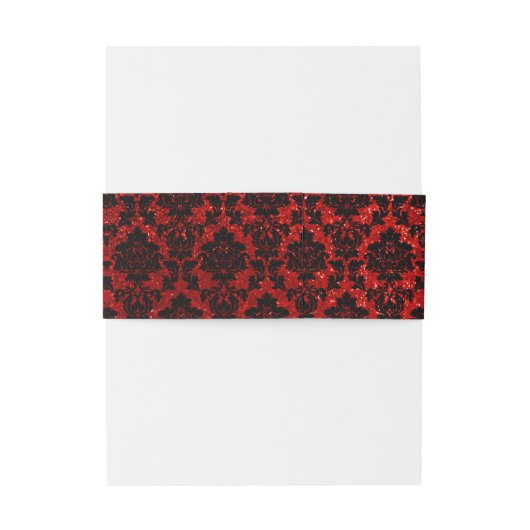 ザグリッターダマスクラスベガス結婚ズコレクション 招待状ベリーバンド (裏面例)