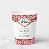 ザグリッターダマスクラスベガス結婚ズコレクション 紙コップ (裏面)