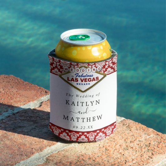 ザグリッターダマスクラスベガス結婚ズコレクション 缶クーラー (インサイチュ プール)