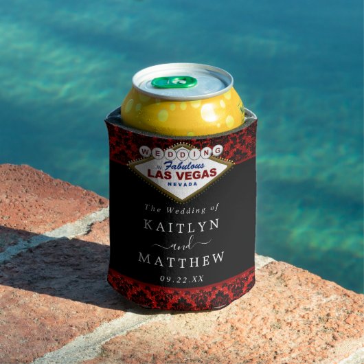 ザグリッターダマスクラスベガス結婚ズコレクション 缶クーラー (インサイチュ プール)
