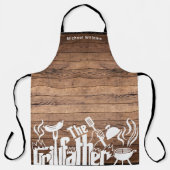 ザグリパーソナライズされたルファーファームハ素朴ウス エプロン (正面)