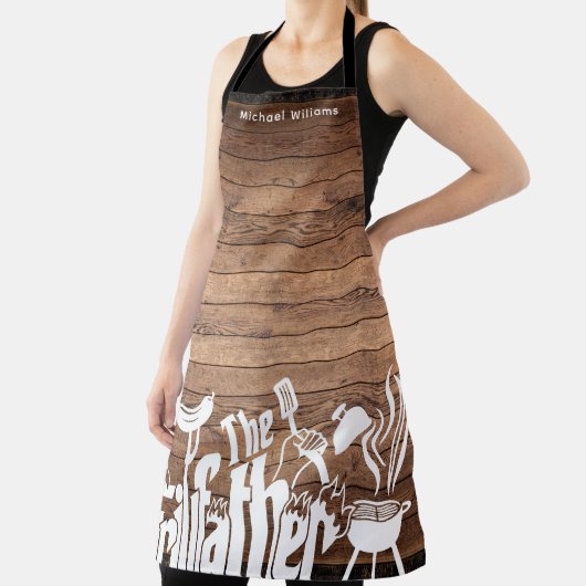 ザグリパーソナライズされたルファーファームハ素朴ウス エプロン (インサイチュ)