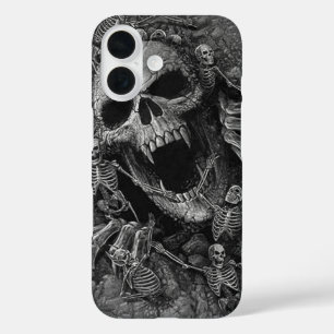 ザグリム美しいデススケルトン iPhone 16ケース