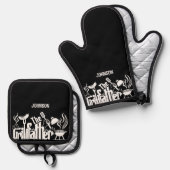 ザグリルファーザー 鍋つかみ&鍋敷きセット (正面/裏面)