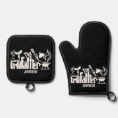 ザグリルファーザー 鍋つかみ&鍋敷きセット (正面)