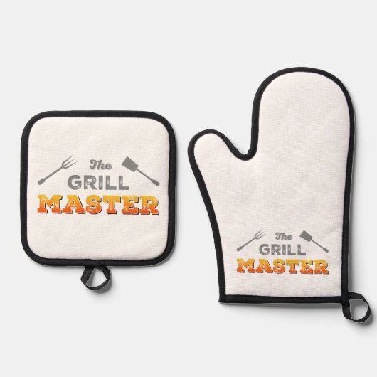 ザグリルマスターピットボスBBQ 鍋つかみ&鍋敷きセット (正面)