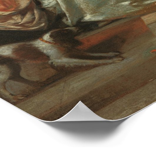 ザグリーティングピエテルデフーチファインアートポスター ポスター (角)