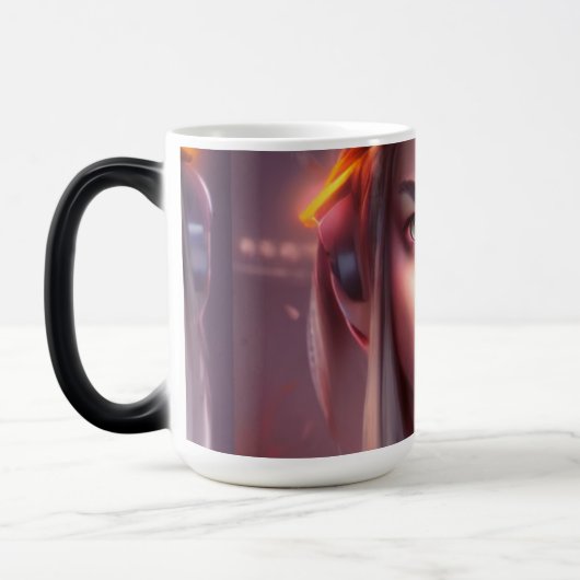 ザグリーンアイガール モーフィングマグカップ (左)