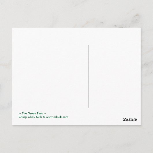 ザグリーンアイズ – はがき (裏面)