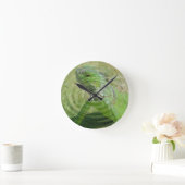ザグリーンイグアナ ラウンド壁時計 (ホーム)