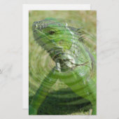 ザグリーンイグアナ 便箋 (正面/裏面)