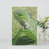 ザグリーンイグアナ 便箋 (スタンド正面)