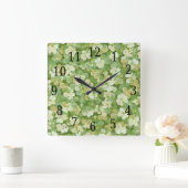 ザグリーンガーデンスクエアクロック スクエア壁時計 (ホーム)