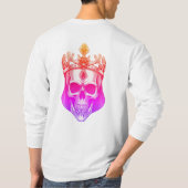 ザグリーンキングスカルと宝石のついた王冠 Tシャツ (裏面)