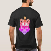ザグリーンキングスカルと宝石のついた王冠 Tシャツ (裏面)