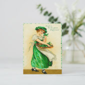 ザグリーンシャムロックヴィンテージセントパトリックズデイ ポストカード (スタンド正面)