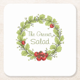 ザグリーンズサラダ スクエアペーパーコースター