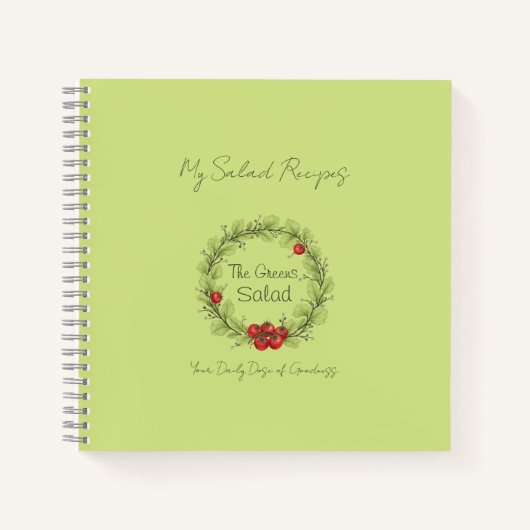 ザグリーンズサラダ ノートブック (正面)