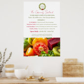 ザグリーンズサラダ ポスター (キッチン)