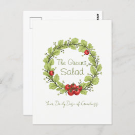 ザグリーンズサラダ ポストカード