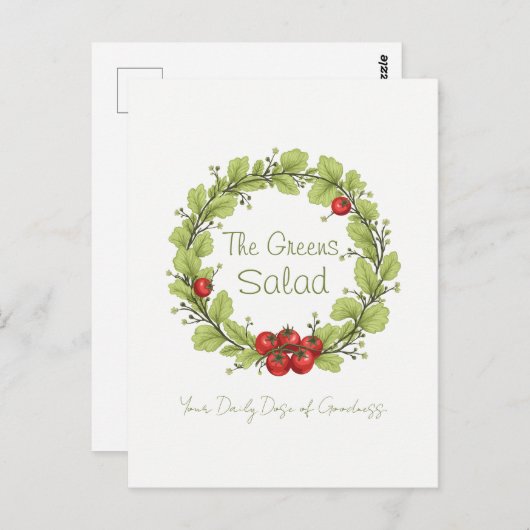 ザグリーンズサラダ ポストカード (正面/裏面)