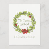 ザグリーンズサラダ ポストカード (正面)
