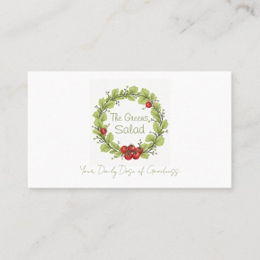 ザグリーンズサラダ 名刺 (正面)