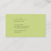 ザグリーンズサラダ 名刺 (裏面)