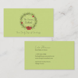 ザグリーンズサラダ 名刺