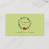 ザグリーンズサラダ 名刺 (正面)