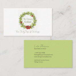 ザグリーンズサラダ 名刺