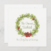 ザグリーンズサラダ 招待状 (正面/裏面)